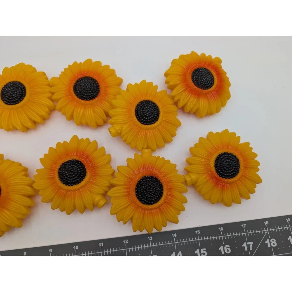 Sunflower Plastic String Light Cover Replacement Set of 10
